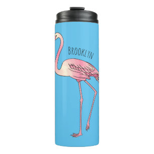 Termo Ilustracion personalizado de aves de Flamingo