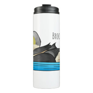 Termo Ilustracion personalizado de aves King eider