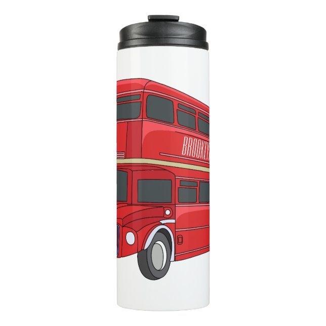 Termo Ilustracion personalizado de bus de dos pisos (Anverso)