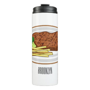 Termo Ilustracion personalizado de carne