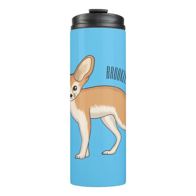 Termo Ilustracion personalizado de Fennec fox (Anverso)