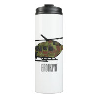 Ilustracion personalizado de helicópteros del ejér