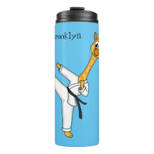Termo Ilustracion personalizado de Kung Fu giraffe