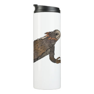 Termo Ilustracion personalizado de lagarto de cuerno de