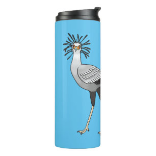 Termo Ilustracion personalizado de pájaro de Secretario