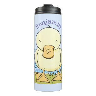 Termo Ilustracion personalizado de pato amarillo