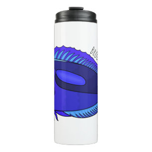 Termo Ilustracion personalizado de pescado tang azul