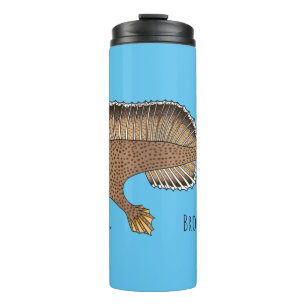 Termo Ilustracion personalizado de pez mano