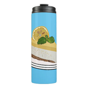 Termo Ilustracion personalizado de queso de limón