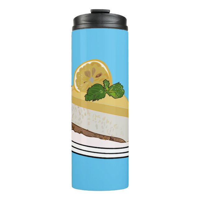 Termo Ilustracion personalizado de queso de limón (Anverso)