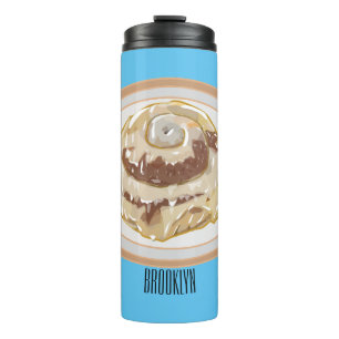 Termo Ilustracion personalizado de rollo de canela