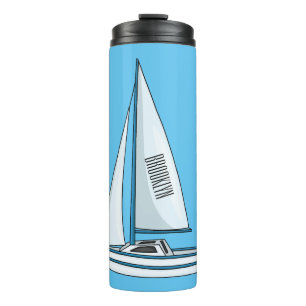 Termo Ilustracion personalizado de velero