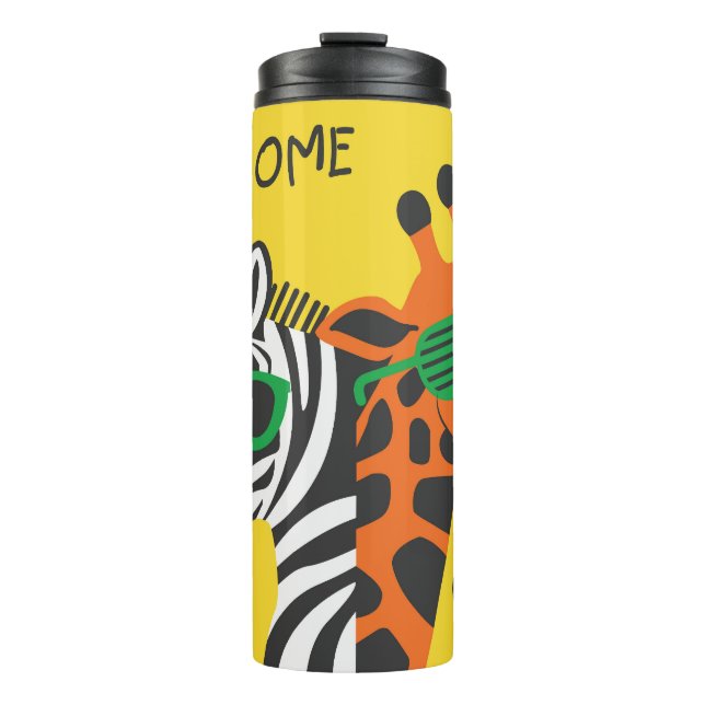 Termo Ilustracion Personalizado Guay Zebra Giraffe (Anverso)