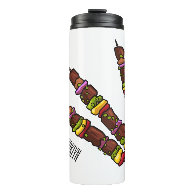 Termo Ilustracion personalizado kebab o kabob (Anverso)