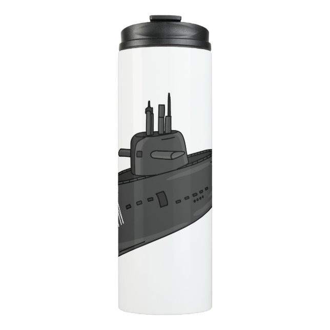 Termo Ilustracion personalizado submarino (Anverso)