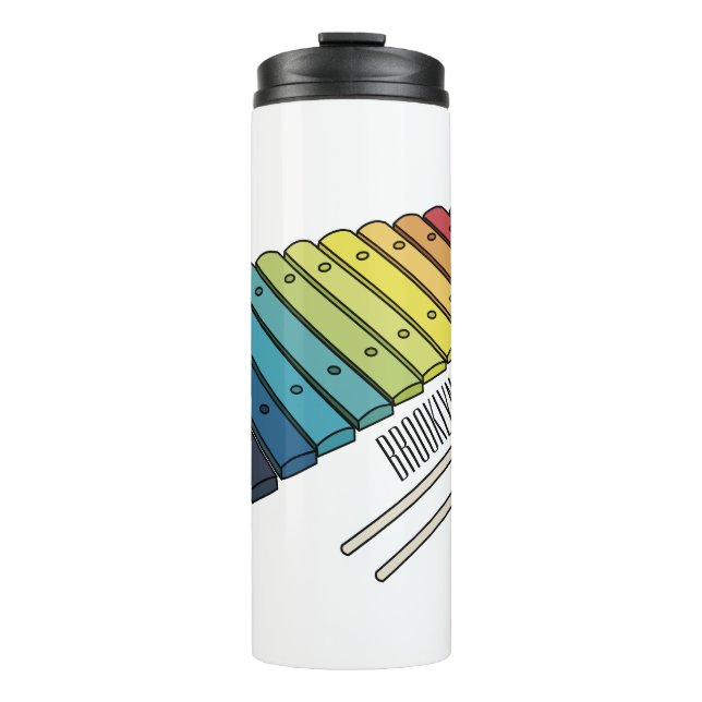 Termo Ilustracion personalizado xilófono (Anverso)