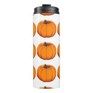 Termo Ilustracion vibrante de calabaza amarilla.