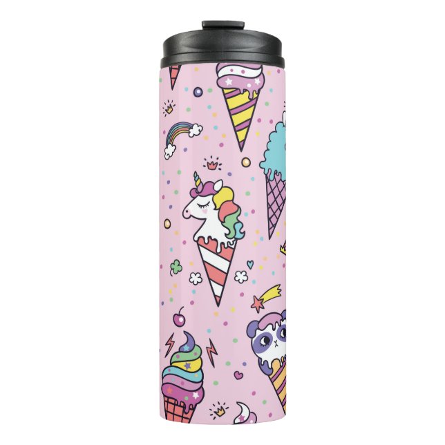 Termo Ilustracion vintage de cute helado conos que  (Anverso)