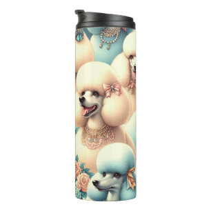 Termo Ilustracion Vintage Seamless Poodle