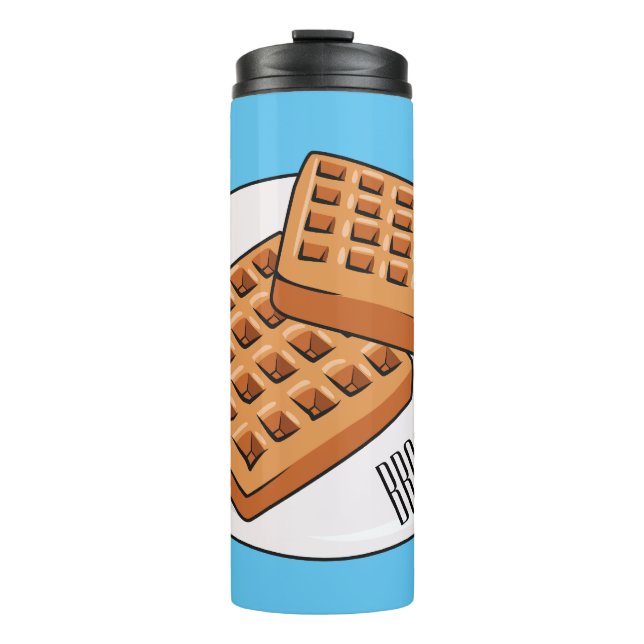 Termo Ilustracion Waffle personalizado (Anverso)
