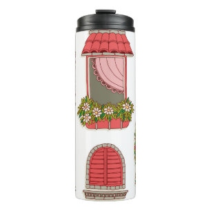 Termo Ilustraciones con ventanas antiguas: artísticas.