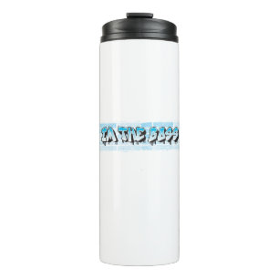 Termo IM EL BOSS Graffiti Tema Paint Blue Splatter