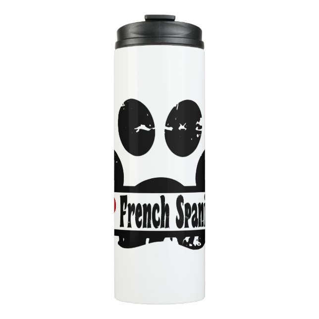 Termo Impresión de las hojas de perro de España francesa (Anverso)