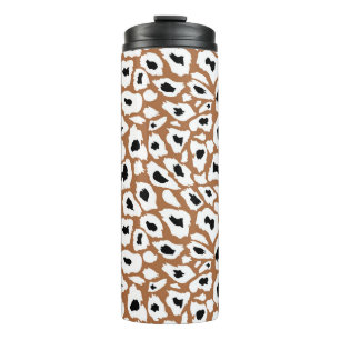 Termo Impresión de leopardo: Diseño Animal Africano.