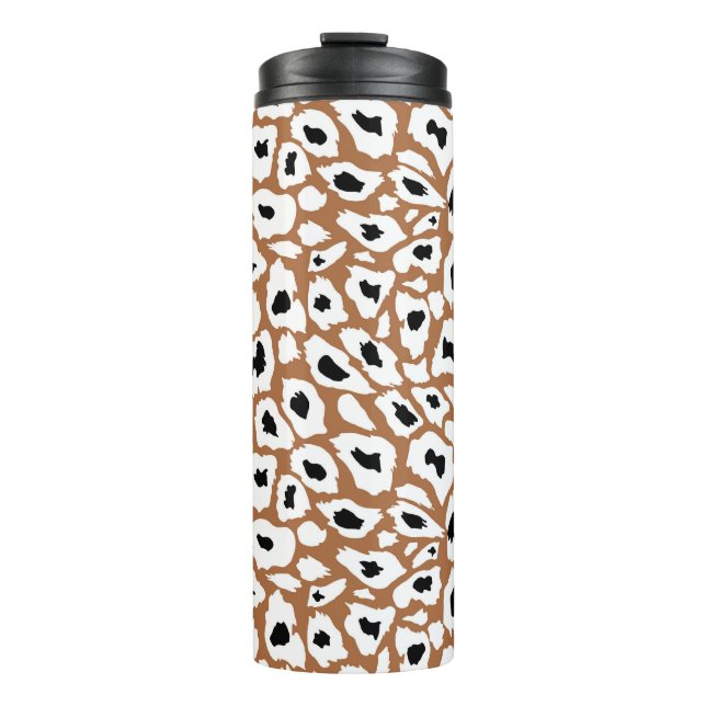 Termo Impresión de leopardo: Diseño Animal Africano. (Anverso)