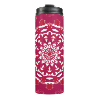 Termo Impresión de mandala rojo intenso | Geome crimson
