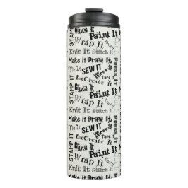 Termo Impresión de tipografía de artesanías de Maker