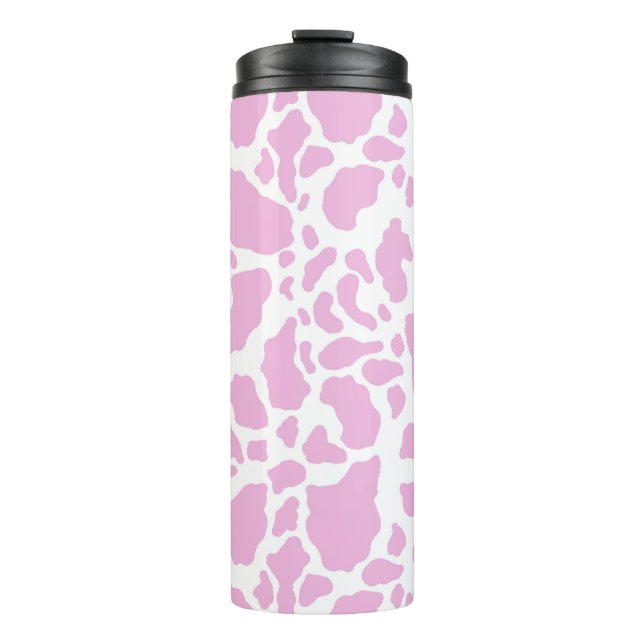 Termo Impresión de vaca rosa (Anverso)