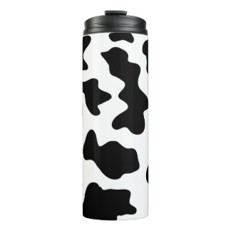 Termo impresión de vacas lecheras en blanco y negro