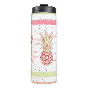 Termo Impresión de verano sin foco tropical de piña