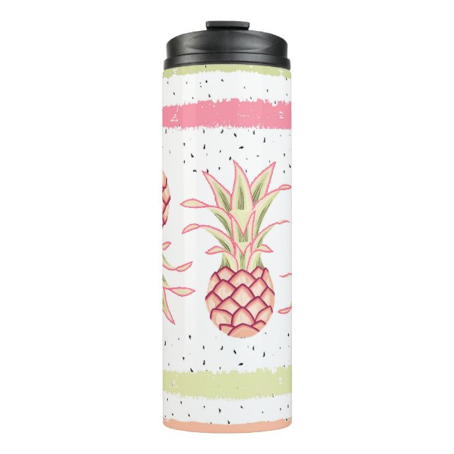 Termo Impresión de verano sin foco tropical de piña (Anverso)