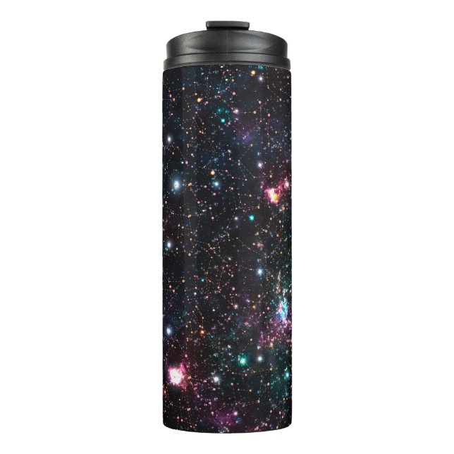Termo Impresión del espacio de galaxia nocturnaPatrón si (Anverso)