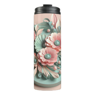 Termo Impresión digital 3D del elegante florecimiento bo