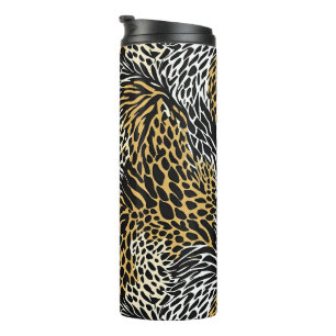 Termo Impresión mixta de tigre de leopardo de cebra