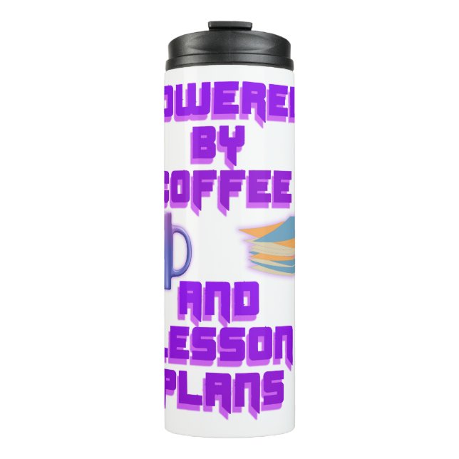 Termo Impulsado por planes de café y lección (Anverso)