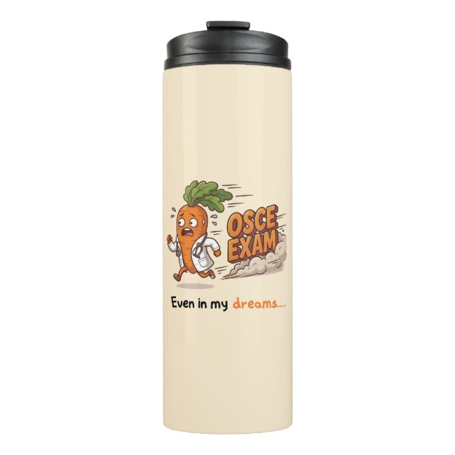 Termo Incluso en mis sueños Funny Dr Carrot Estudiante d (Anverso)