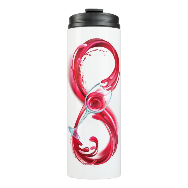 Termo Infinito con vino tinto (Anverso)