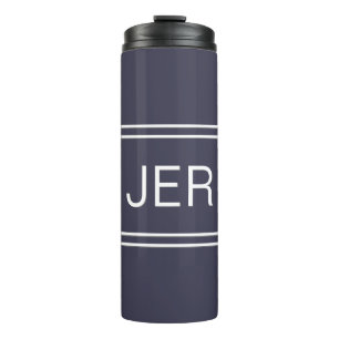 Termo Iniciales monogramadas Elegante Viaje Drinkware Az