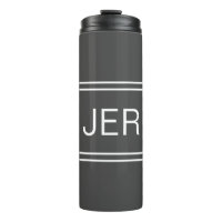 Iniciales monogramadas Elegante Viaje Drinkware Gr