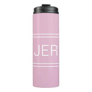 Termo Iniciales monogramadas Moda Drinkware Girly Pink