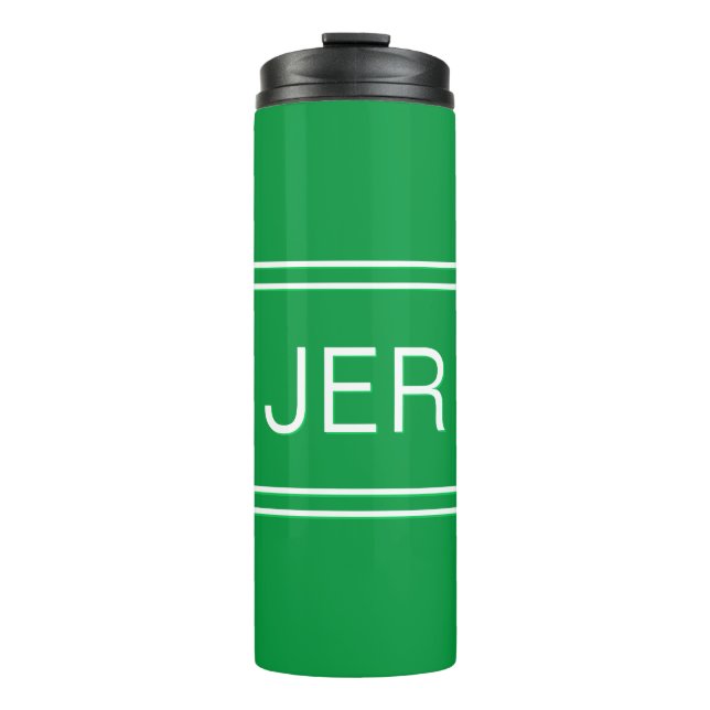 Termo Iniciales Monogramáticas Personalizadas de Viaje p (Anverso)