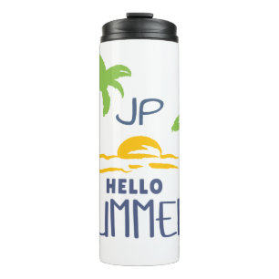 Termo Inicializado Hola Summer Sunshine Y Palm Trees