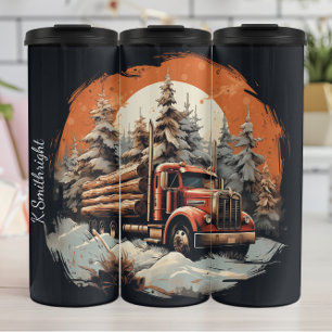 Termo Inicio de invierno de Rustic Log Truck