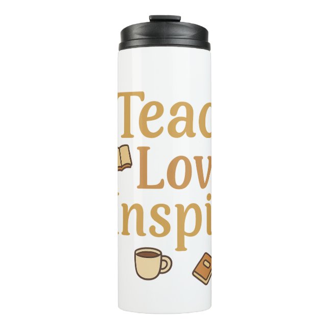 Termo Inspira amor de enseñanza (Anverso)