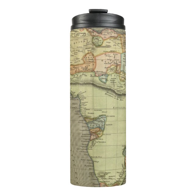 Termo Inspiración de antiguo mapa antiguo (Anverso)