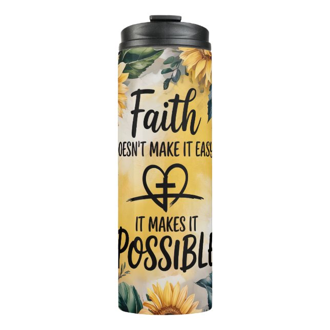 Termo Inspirational Christian Bible Verse Faith (Anverso)